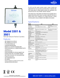 Thumbnail of document Data Sheet - Particle Counter SPC3301/SPC3501